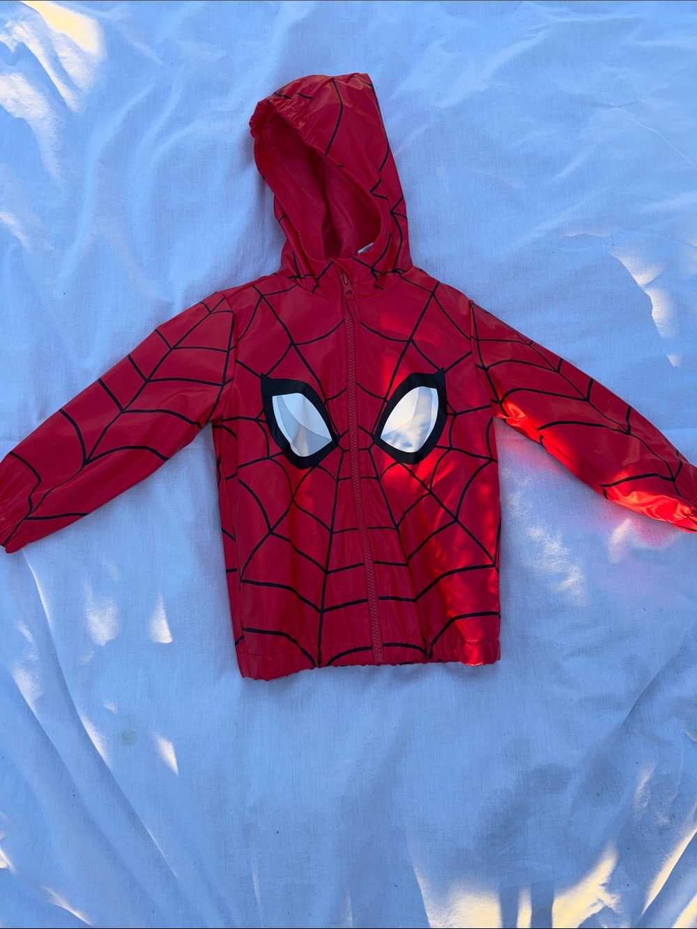 Spider-Man Red Hooded Kids RainJacket
